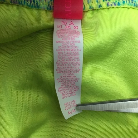 VICTORIA’S SECRET Bikini Tube Twist Top Ruched Bottoms Floral Multicolor Medium - Picture 14 of 16